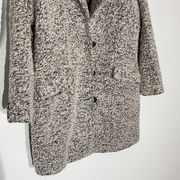 Hilary Radley Heather Grey Wool Blend Coat - Picture 4 of 10